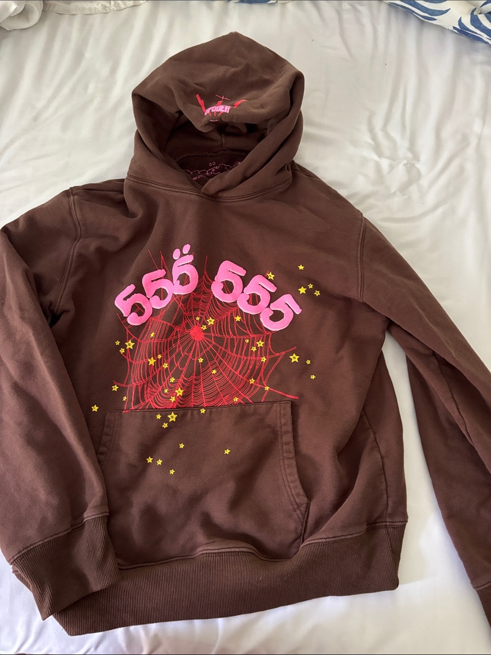 Brown 555 Graphic Hoodie - Sp5der